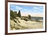 Beach and Dunes, Manistee, Michigan-null-Framed Art Print