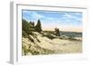 Beach and Dunes, Manistee, Michigan-null-Framed Art Print