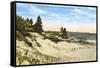 Beach and Dunes, Manistee, Michigan-null-Framed Stretched Canvas