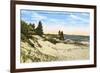 Beach and Dunes, Manistee, Michigan-null-Framed Premium Giclee Print