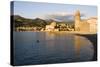 Beach and Eglise Notre-Dame-Des-Anges-Martin Child-Stretched Canvas