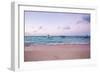 Beach and Fishing Boats on Sea, Playa El Cortecito, Bavaro, Dominican Republic-Massimo Borchi-Framed Photographic Print