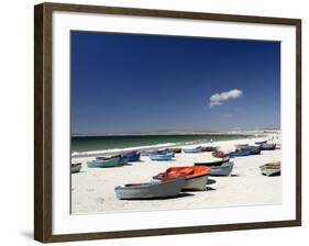 Beach and Fishing Boats, Paternoster, Western Cape, South Africa, Africa-Peter Groenendijk-Framed Photographic Print