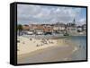 Beach and Harbour, Cascais, Portugal, Europe-Wogan David-Framed Stretched Canvas