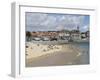 Beach and Harbour, Cascais, Portugal, Europe-Wogan David-Framed Photographic Print