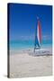 Beach and Hobie Cat-Frank Fell-Stretched Canvas