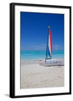 Beach and Hobie Cat-Frank Fell-Framed Photographic Print