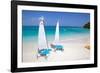 Beach and Hobie Cats, Long Bay, Antigua, Leeward Islands, West Indies, Caribbean, Central America-Frank Fell-Framed Photographic Print