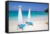 Beach and Hobie Cats, Long Bay, Antigua, Leeward Islands, West Indies, Caribbean, Central America-Frank Fell-Framed Stretched Canvas