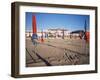 Beach and Hotel Royal in Distance, Deauville, Basse Normandie (Normandy), France-Guy Thouvenin-Framed Photographic Print