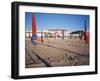 Beach and Hotel Royal in Distance, Deauville, Basse Normandie (Normandy), France-Guy Thouvenin-Framed Photographic Print