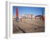 Beach and Hotel Royal in Distance, Deauville, Basse Normandie (Normandy), France-Guy Thouvenin-Framed Photographic Print