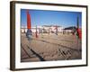 Beach and Hotel Royal in Distance, Deauville, Basse Normandie (Normandy), France-Guy Thouvenin-Framed Photographic Print