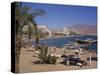 Beach and Hotels, Eilat, Israel, Middle East-Simanor Eitan-Stretched Canvas