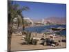 Beach and Hotels, Eilat, Israel, Middle East-Simanor Eitan-Mounted Photographic Print