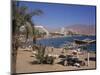 Beach and Hotels, Eilat, Israel, Middle East-Simanor Eitan-Mounted Photographic Print