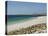 Beach and Lighthouse, Island of Glenan, Brittany, France, Europe-Groenendijk Peter-Stretched Canvas