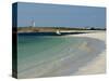 Beach and Lighthouse, Islands of Glenan, Brittany, France, Europe-Groenendijk Peter-Stretched Canvas