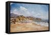 Beach and Mountains, Nerja, 2001-Christopher Glanville-Framed Stretched Canvas