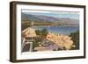 Beach and Mountains, Santa Barbara, California-null-Framed Art Print