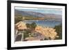 Beach and Mountains, Santa Barbara, California-null-Framed Premium Giclee Print