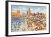 Beach and Municipal Auditorium, Long Beach, California-null-Framed Art Print