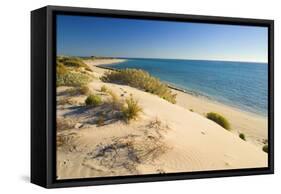 Beach and Ocean Endless White and Sandy Beach-null-Framed Stretched Canvas