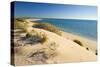 Beach and Ocean Endless White and Sandy Beach-null-Stretched Canvas