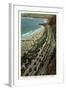 Beach and Palisades, Santa Monica, California-null-Framed Art Print