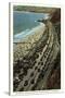 Beach and Palisades, Santa Monica, California-null-Stretched Canvas