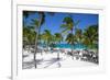 Beach and Palm Trees, Long Bay, Antigua, Leeward Islands, West Indies, Caribbean, Central America-Frank Fell-Framed Photographic Print