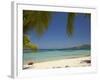 Beach and Palm Trees, Plantation Island Resort, Malolo Lailai Island, Mamanuca Islands, Fiji-David Wall-Framed Photographic Print