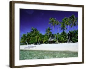 Beach and Palm Trees, Tahiti, Society Islands, French Polynesia, South Pacific Islands, Pacific-Sylvain Grandadam-Framed Photographic Print