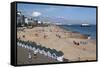 Beach and Pier, Eastbourne, East Sussex, England, United Kingdom, Europe-Stuart Black-Framed Stretched Canvas