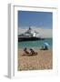 Beach and Pier, Eastbourne, East Sussex, England, United Kingdom, Europe-Stuart Black-Framed Photographic Print