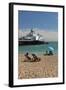 Beach and Pier, Eastbourne, East Sussex, England, United Kingdom, Europe-Stuart Black-Framed Photographic Print