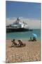 Beach and Pier, Eastbourne, East Sussex, England, United Kingdom, Europe-Stuart Black-Mounted Photographic Print