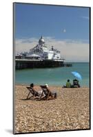 Beach and Pier, Eastbourne, East Sussex, England, United Kingdom, Europe-Stuart Black-Mounted Photographic Print