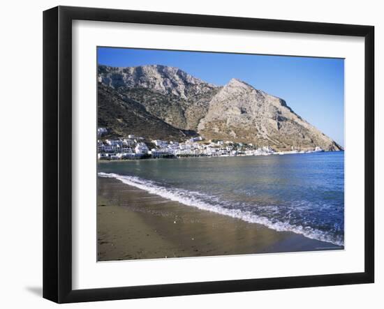 Beach and Port of Kamares, Island of Sifnos, Cyclades, Greece-Richard Ashworth-Framed Photographic Print