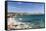 Beach and sea, Cabo Pulmo, UNESCO World Heritage Site, Baja California, Mexico, North America-Peter Groenendijk-Framed Stretched Canvas