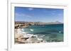 Beach and sea, Cabo Pulmo, UNESCO World Heritage Site, Baja California, Mexico, North America-Peter Groenendijk-Framed Photographic Print