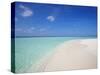 Beach and Sea, Maldives, Indian Ocean, Asia-Sakis Papadopoulos-Stretched Canvas
