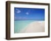 Beach and Sea, Maldives, Indian Ocean, Asia-Sakis Papadopoulos-Framed Photographic Print