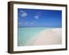 Beach and Sea, Maldives, Indian Ocean, Asia-Sakis Papadopoulos-Framed Photographic Print