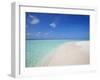 Beach and Sea, Maldives, Indian Ocean, Asia-Sakis Papadopoulos-Framed Photographic Print