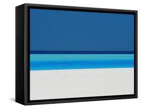 Beach and Sea, Maldives, Indian Ocean-Sakis Papadopoulos-Framed Stretched Canvas