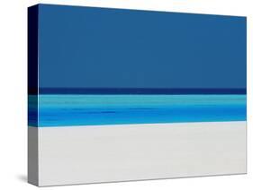 Beach and Sea, Maldives, Indian Ocean-Sakis Papadopoulos-Stretched Canvas