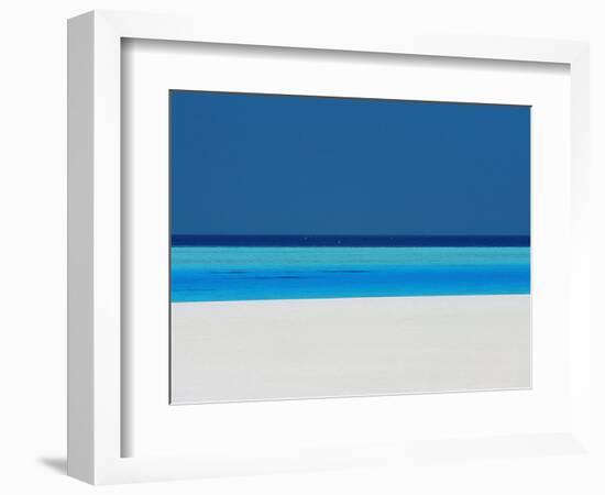 Beach and Sea, Maldives, Indian Ocean-Sakis Papadopoulos-Framed Photographic Print