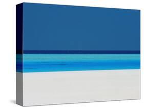 Beach and Sea, Maldives, Indian Ocean-Sakis Papadopoulos-Stretched Canvas