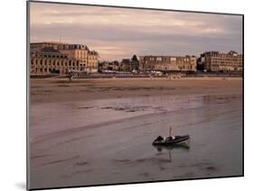 Beach and Seafront, Dinard, Cote d'Emeraude (Emerald Coast), Cotes d'Armor, Brittany, France-David Hughes-Mounted Photographic Print